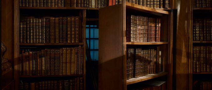 secret door inside library